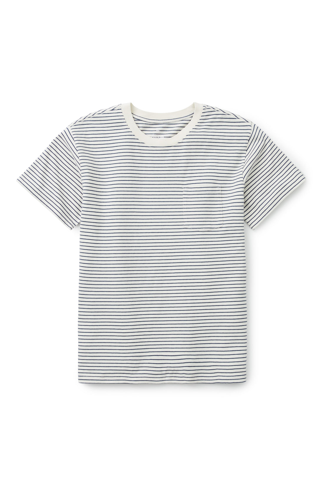 T-Shirt Finley Pocket Blanc Vintage/Bleu Katin