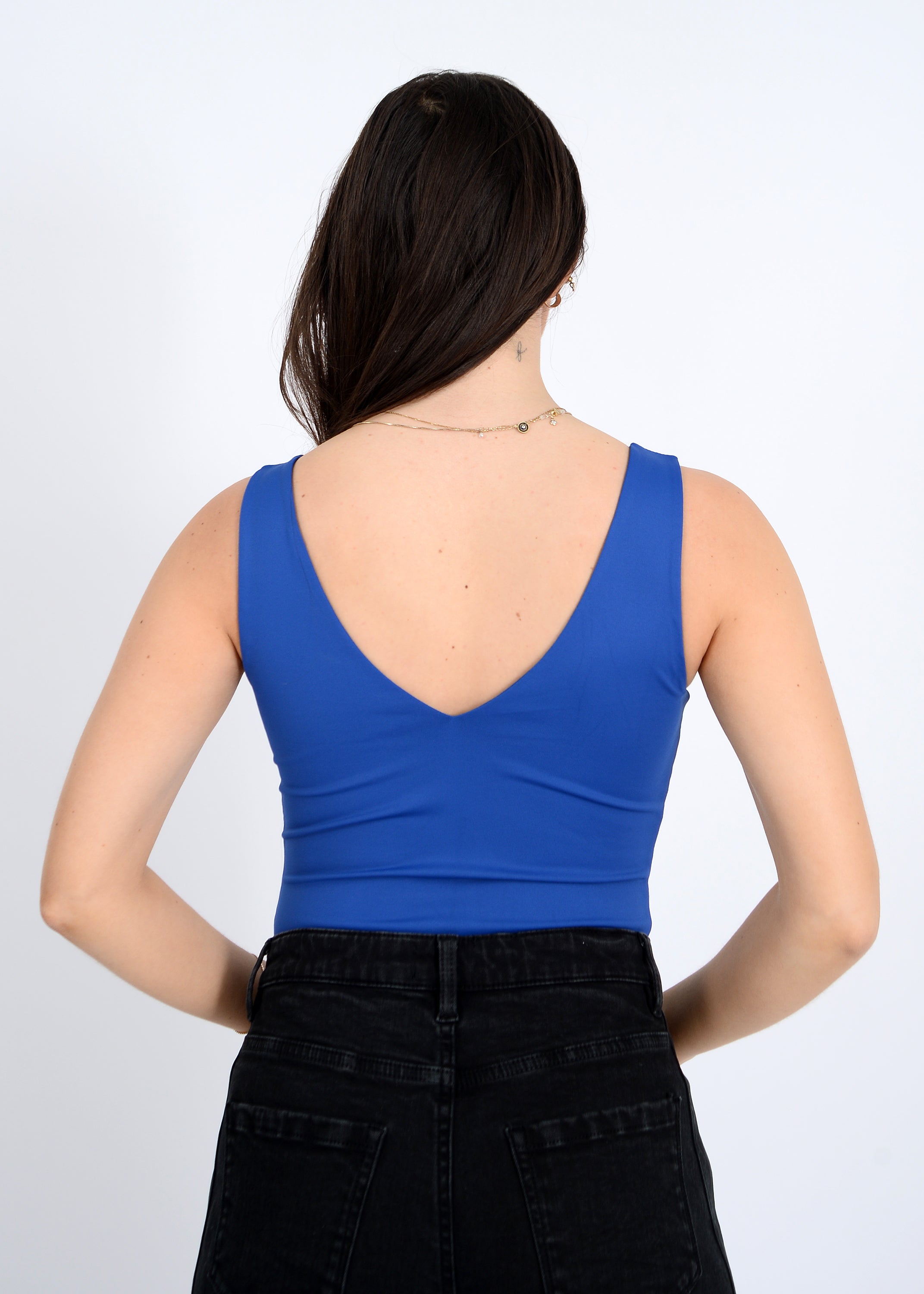 Body Valentina Sleeveless V-Neck Blue Bell RD Style
