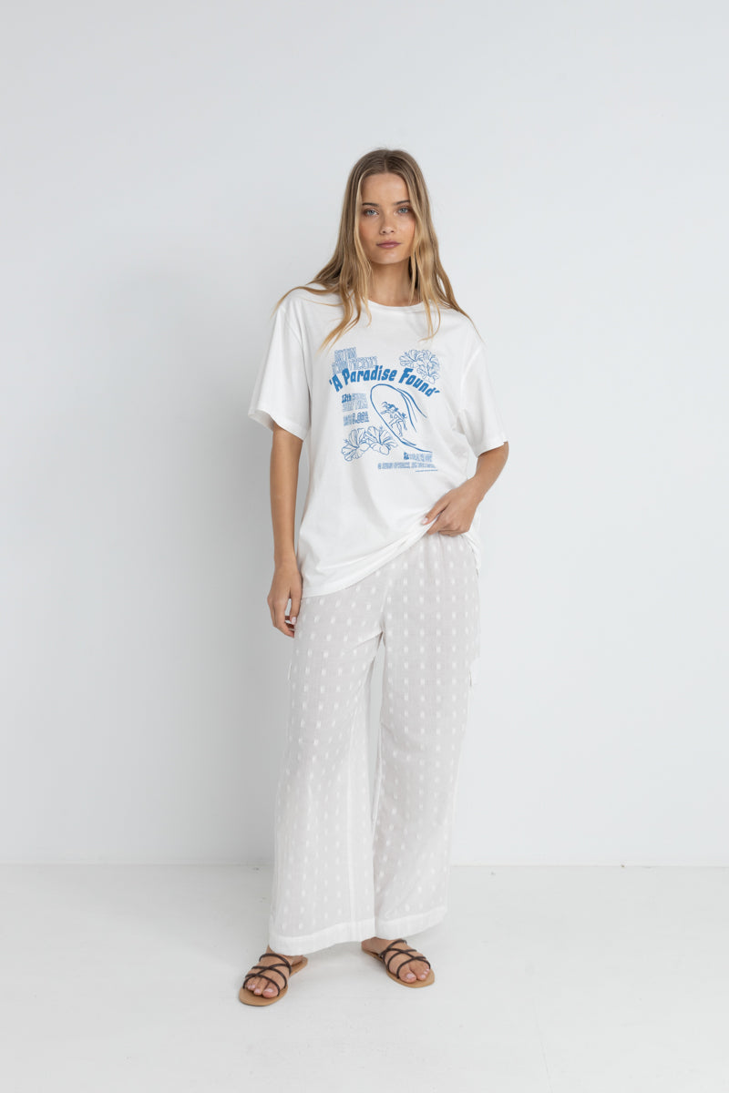 T-Shirt Paradise Found White Rhythm