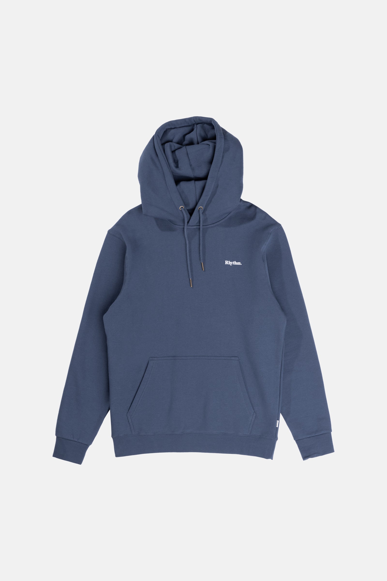 Rhythm Navy Blue Brand Fleece Hoodie