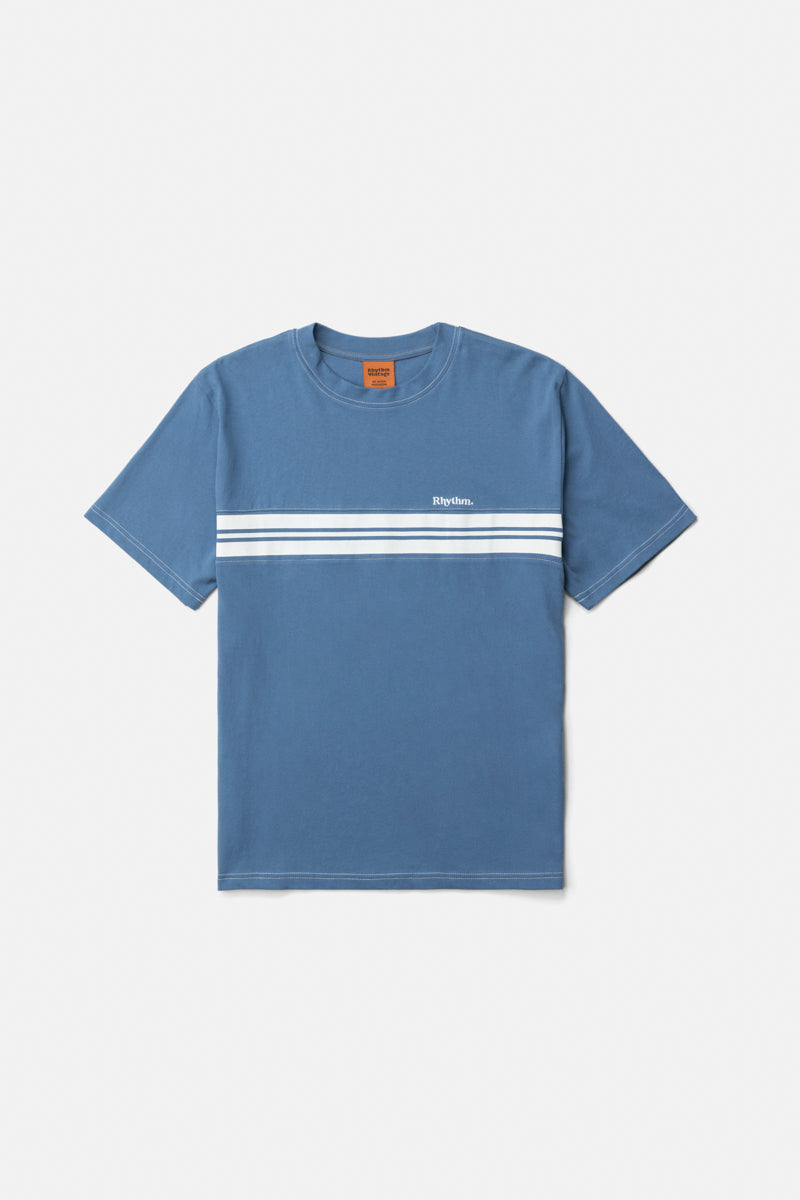 T-Shirt Vintage Panel Bleu Rhythm