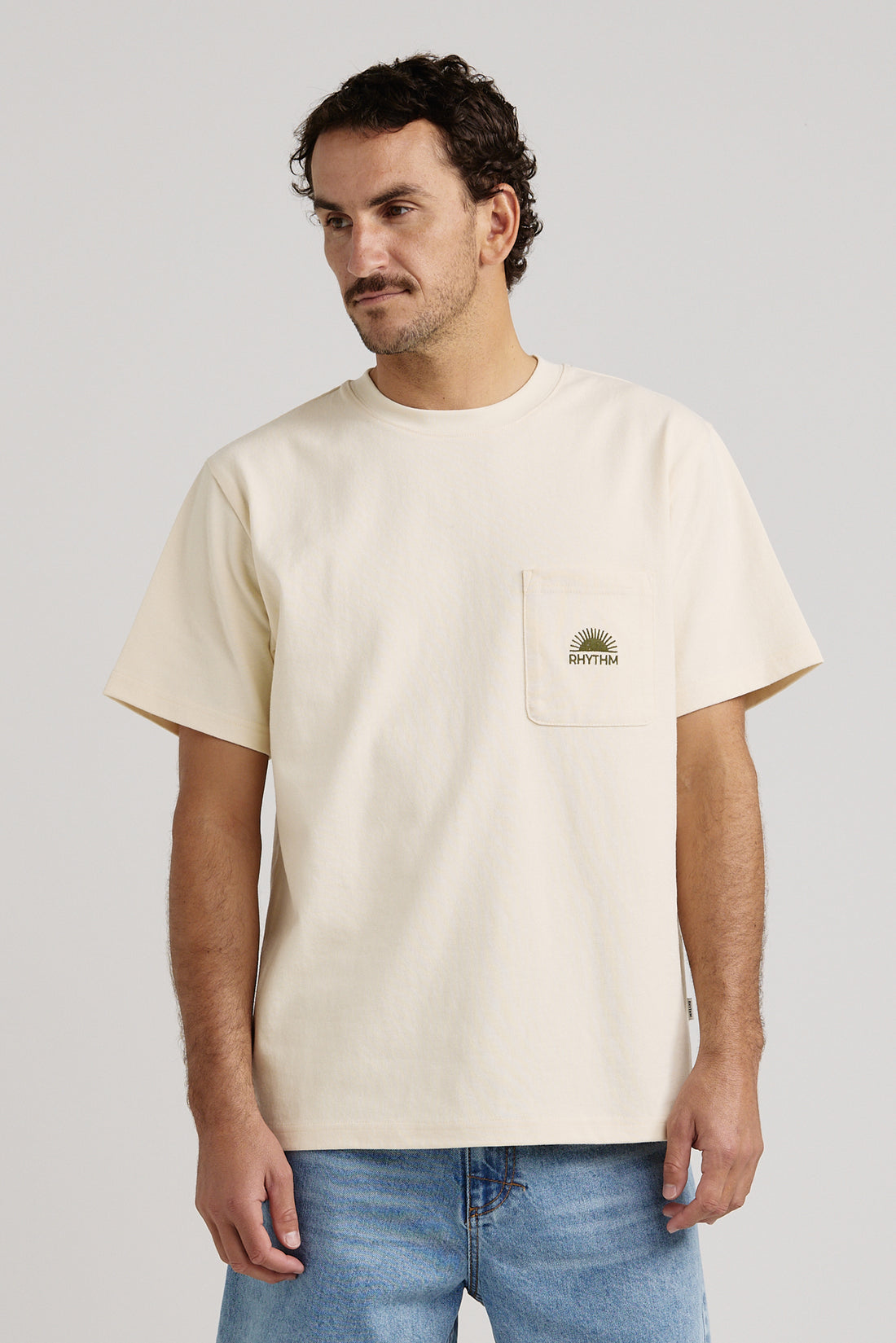 T-Shirt Heavy Vintage Ecru Rhythm