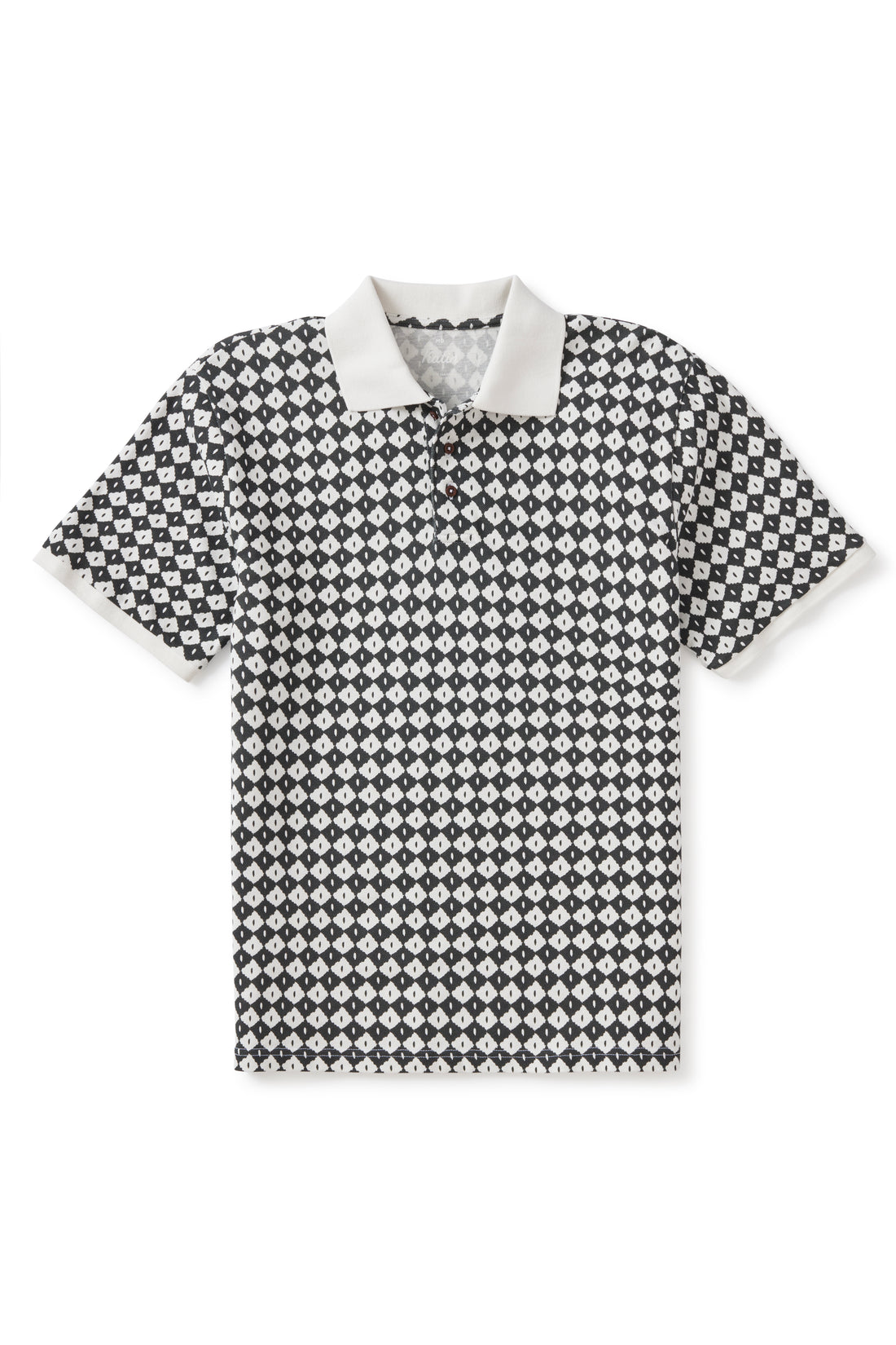 Polo Check Noir Délavée Katin