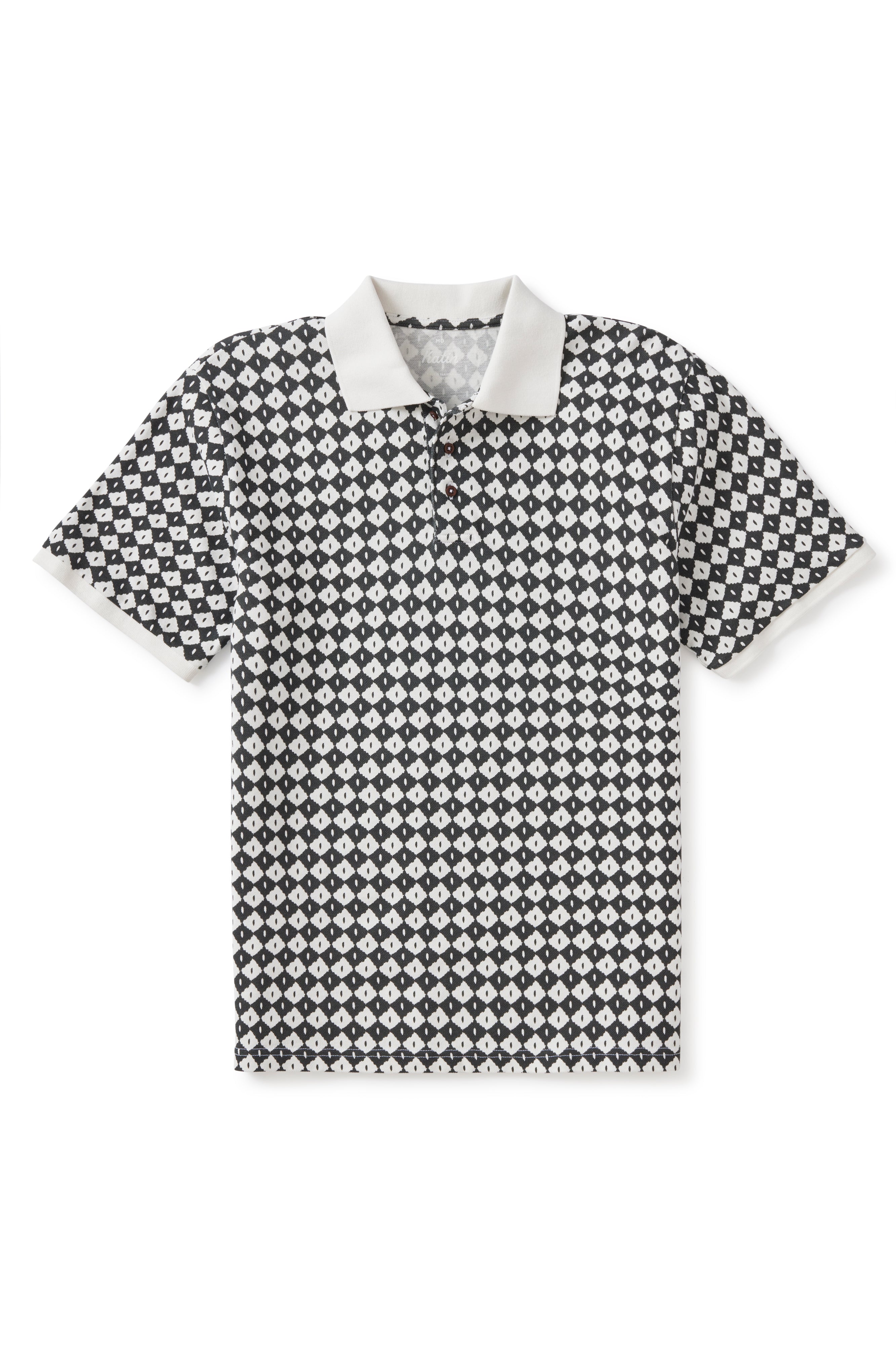 Katin Washed Black Check Polo
