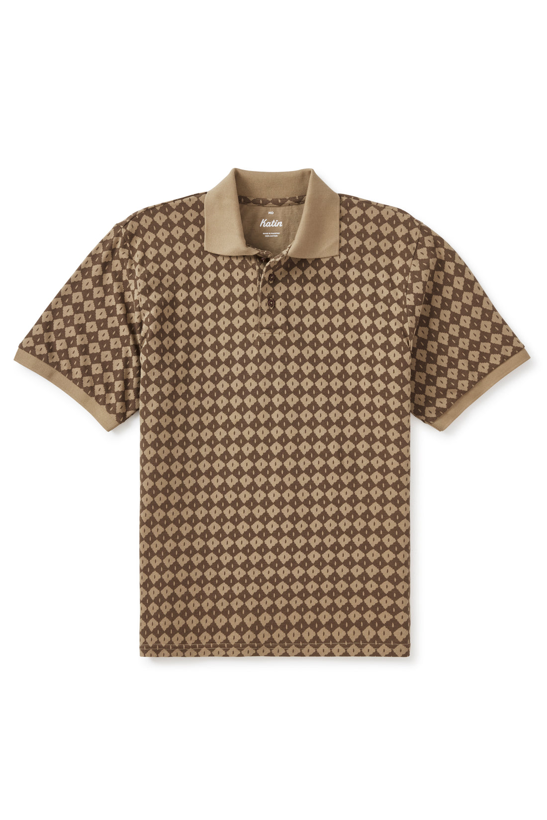 Polo Check Brun Katin