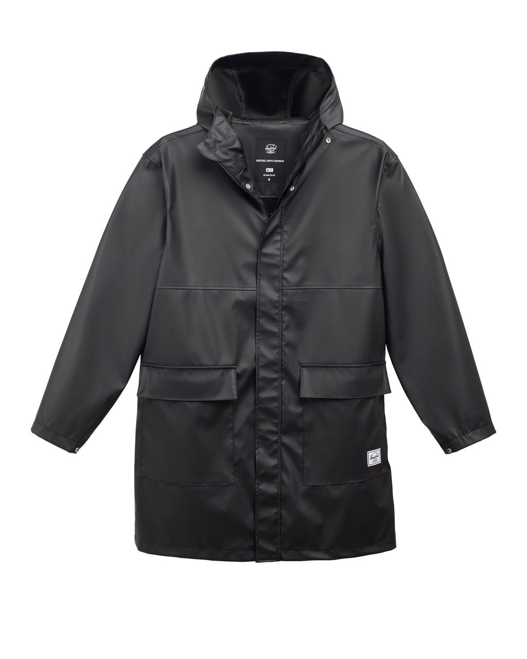Men's Long Classic Rain Black Herschel Coat