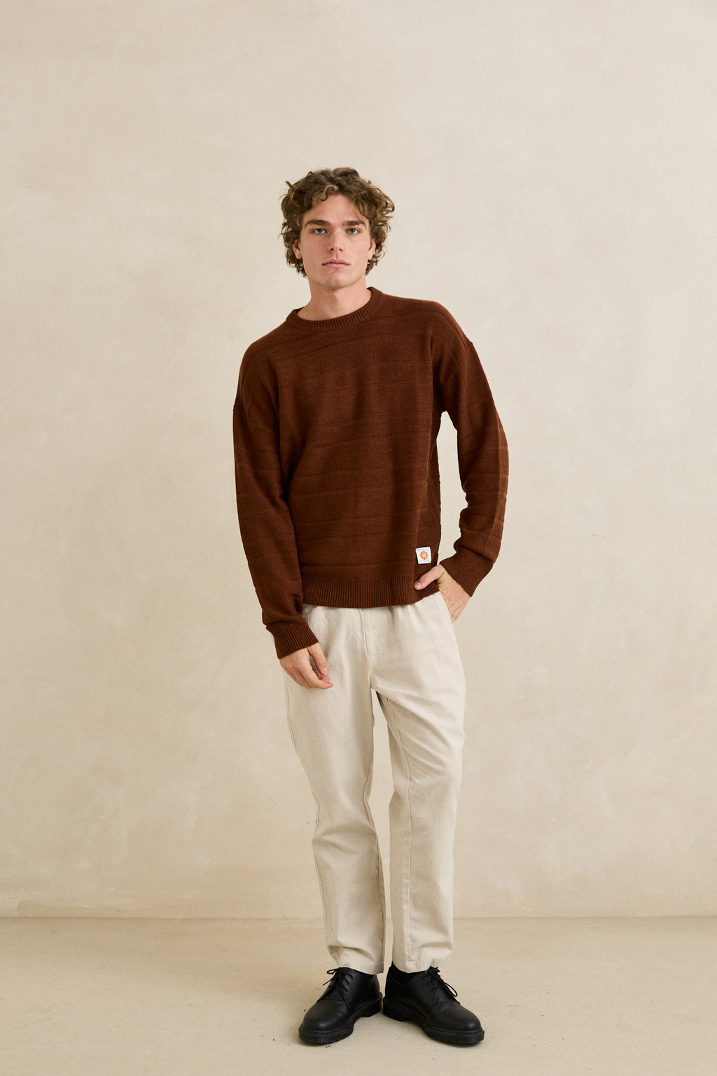 Chandail Jackson Knit Brun Caramel Rhythm