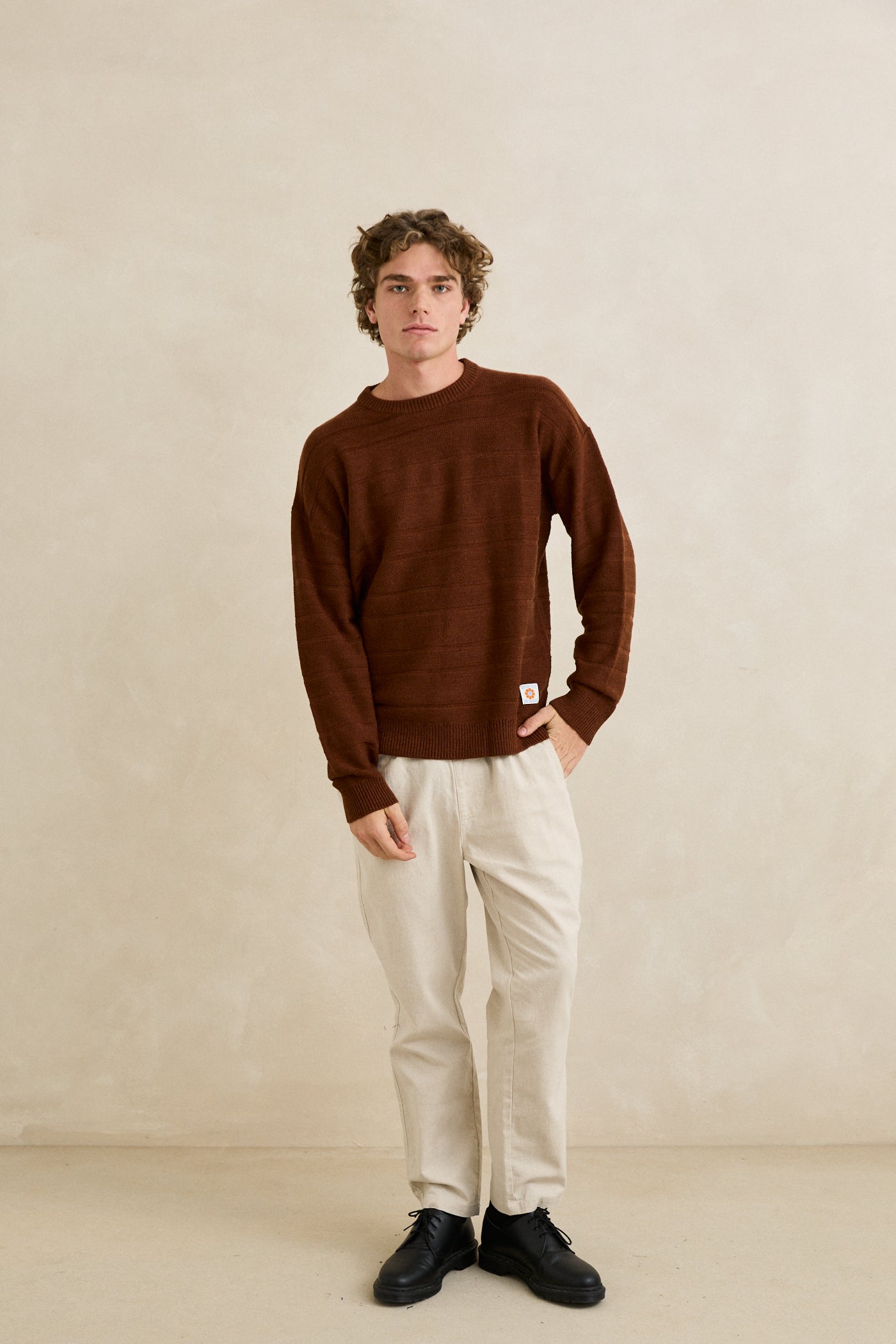 Chandail Jackson Knit Brun Caramel Rhythm