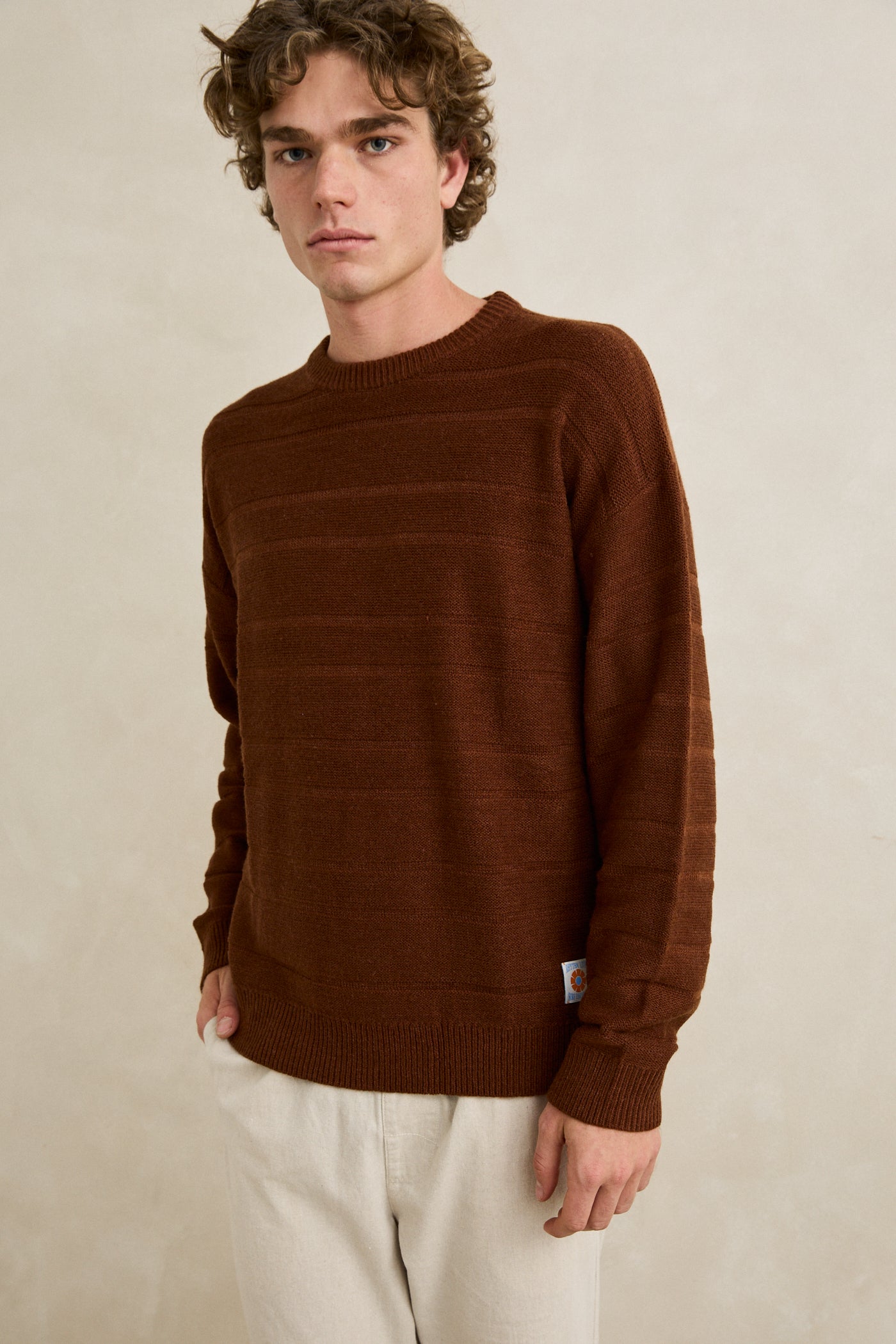 Chandail Jackson Knit Brun Caramel Rhythm