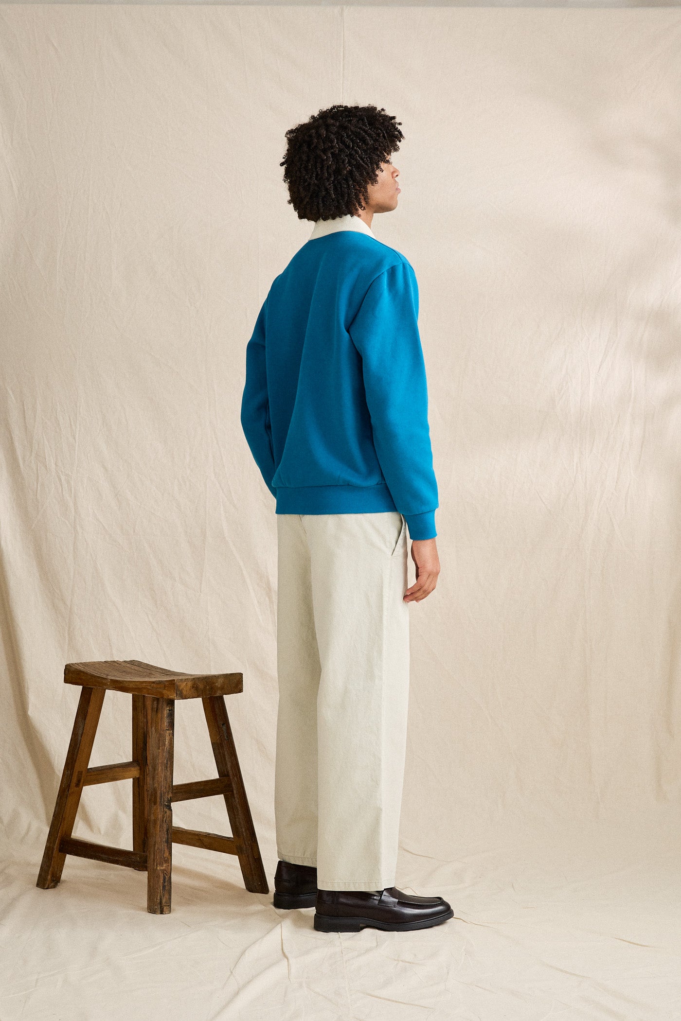 Chandail Sutton Quarter Zip Bleu Pool Rhythm