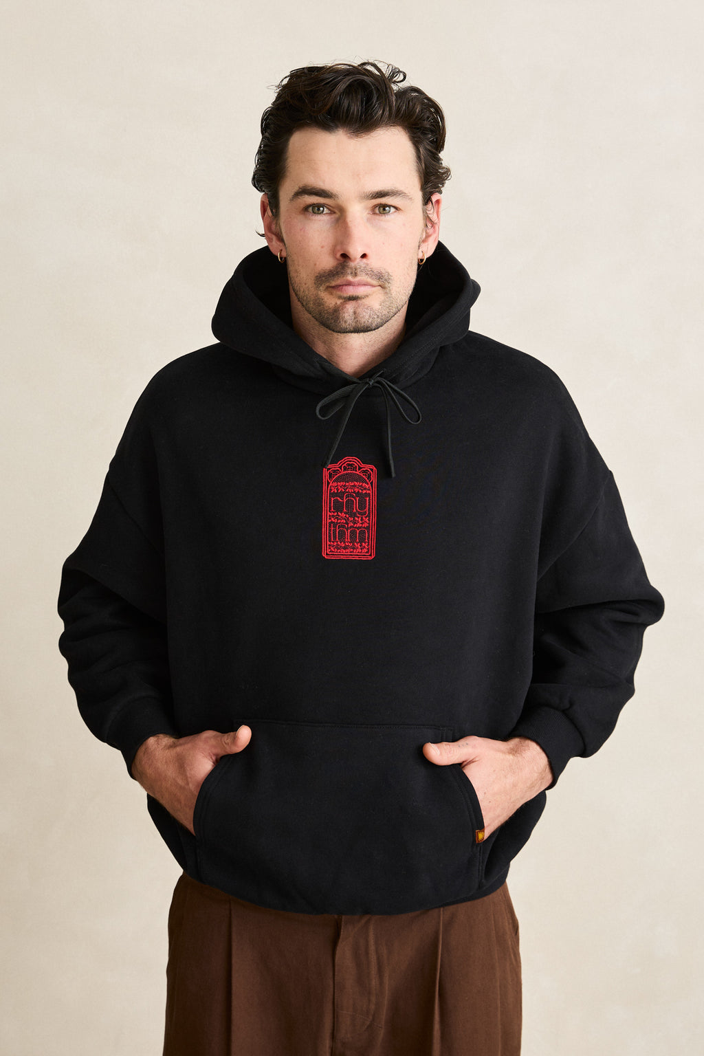 Chandail Pressed Petal Hood Noir Rhythm