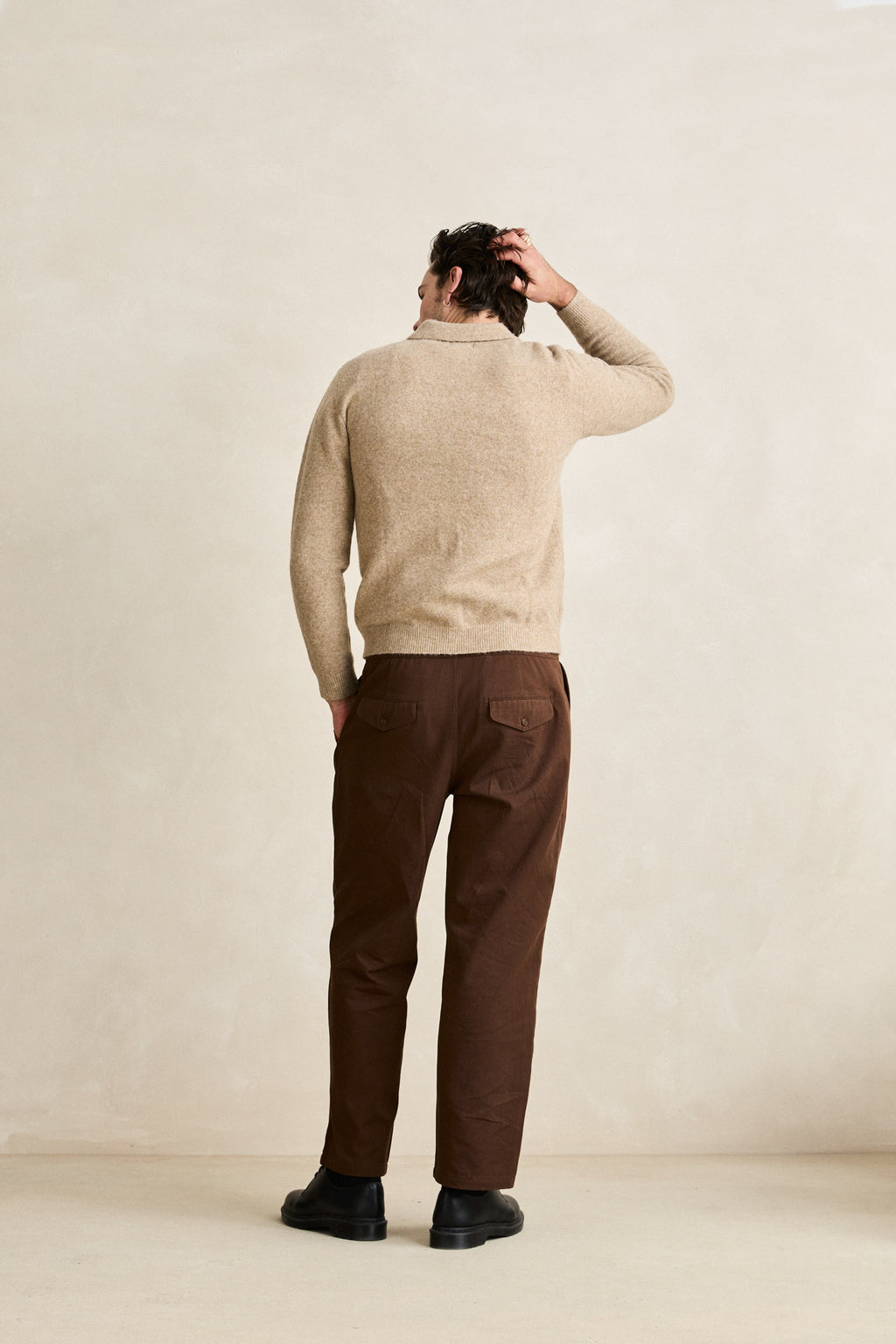 Chandail Floragraph Knit Beige Rhythm