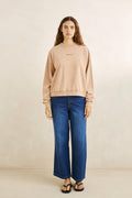 Pull Salt Wash Crew Fleece Beige Rhythm
