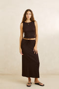 Camisole Indie High Neck Chocolat Rhythm
