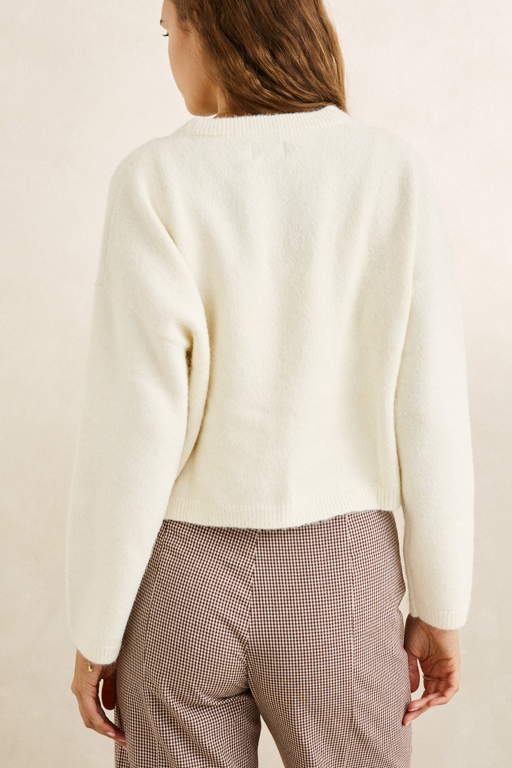 Pull Estelle Fluffy Crew Crème Rhythm