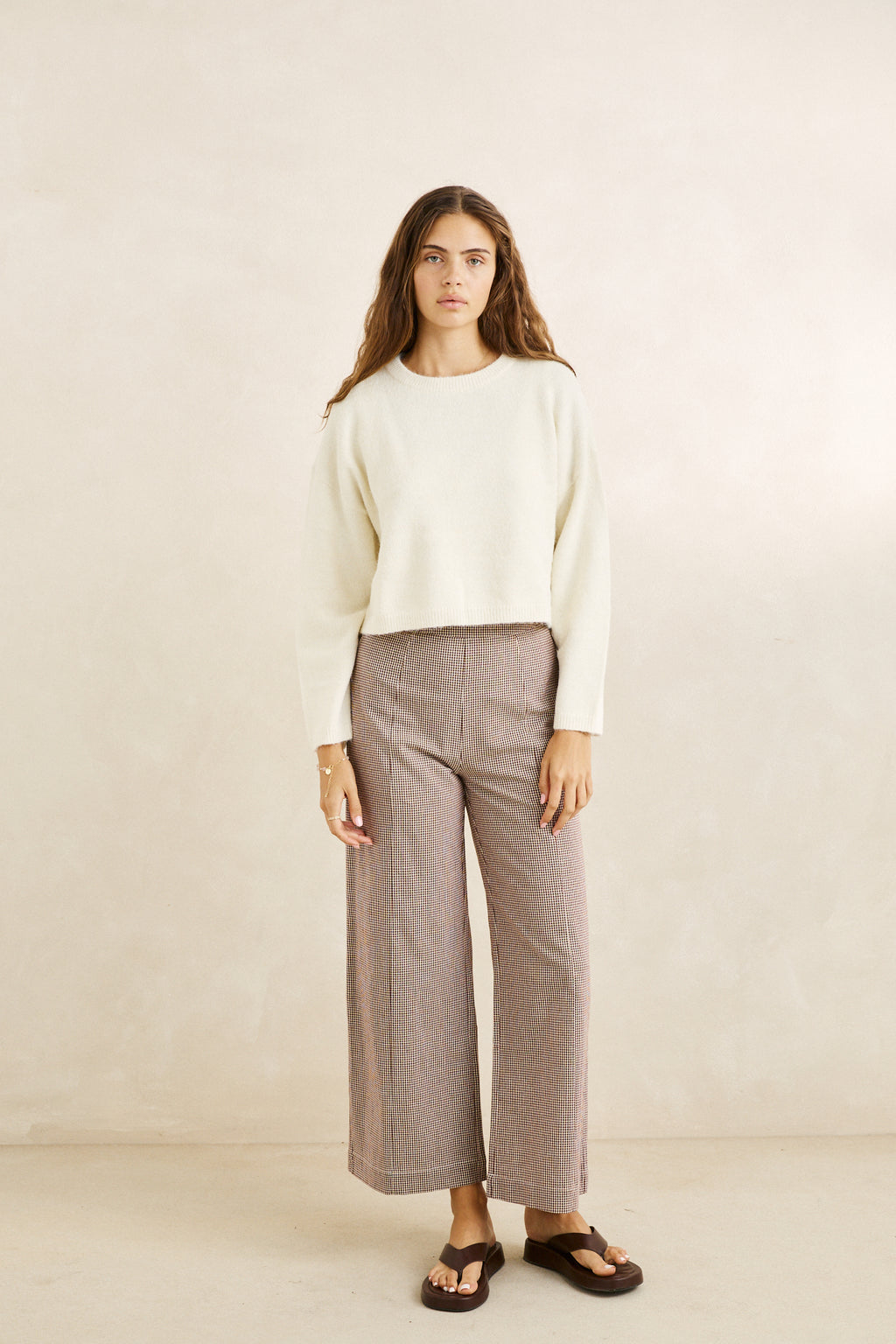 Pull Estelle Fluffy Crew Crème Rhythm