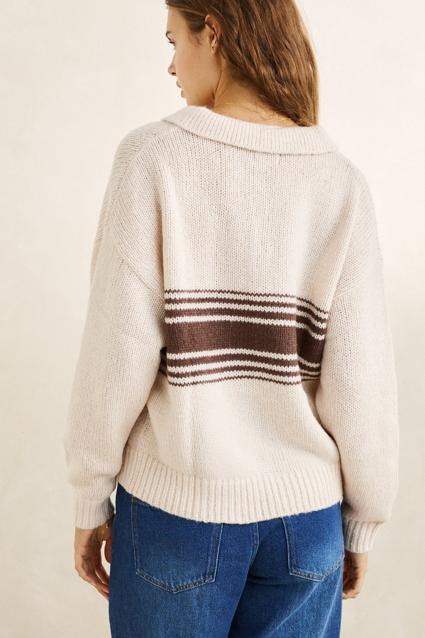 Pull Strata Collared Naturel Rhythm