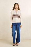 Pull Strata Collared Naturel Rhythm
