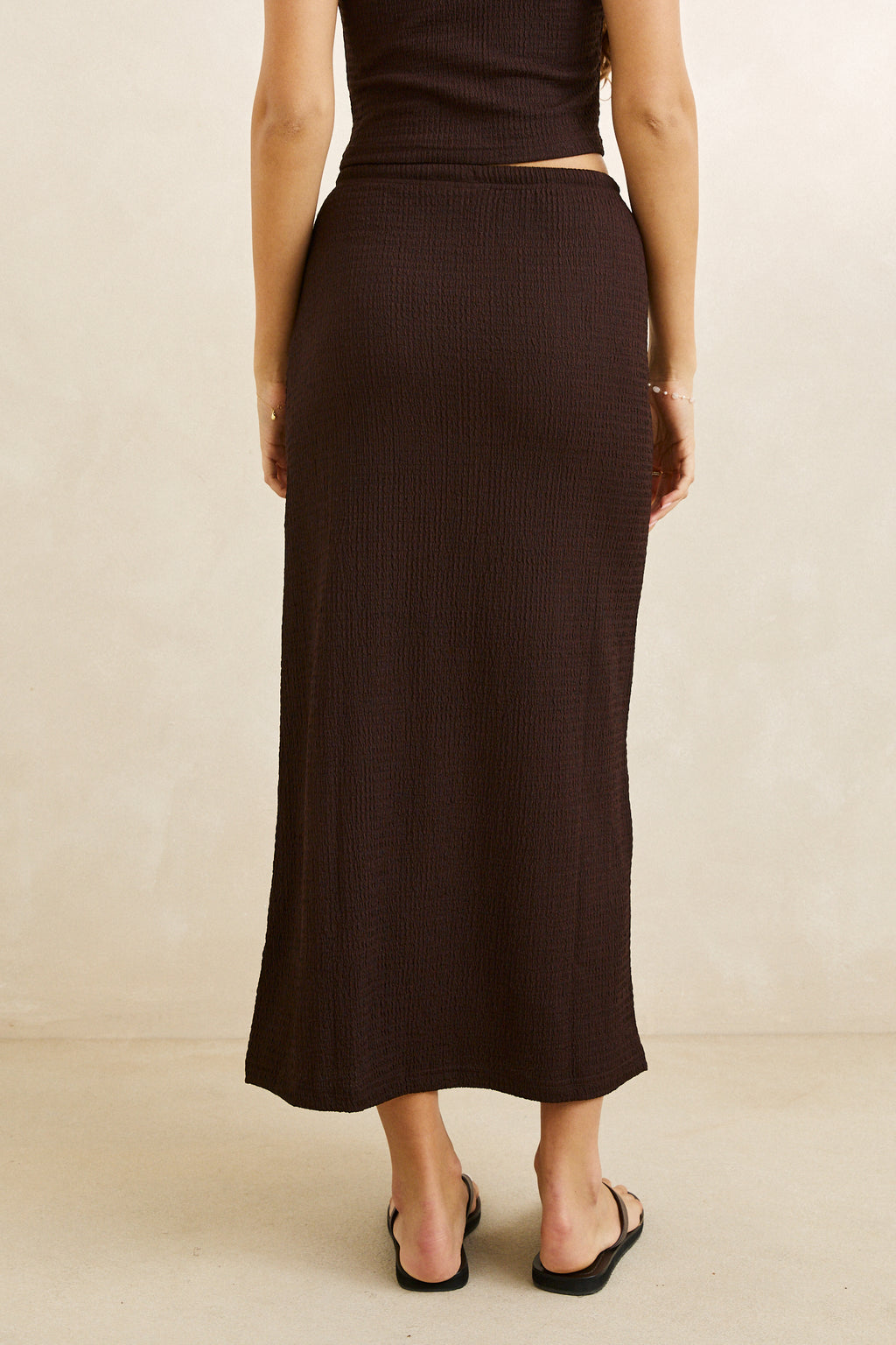 Jupe Indie Maxi Brun Chocolat Rhythm
