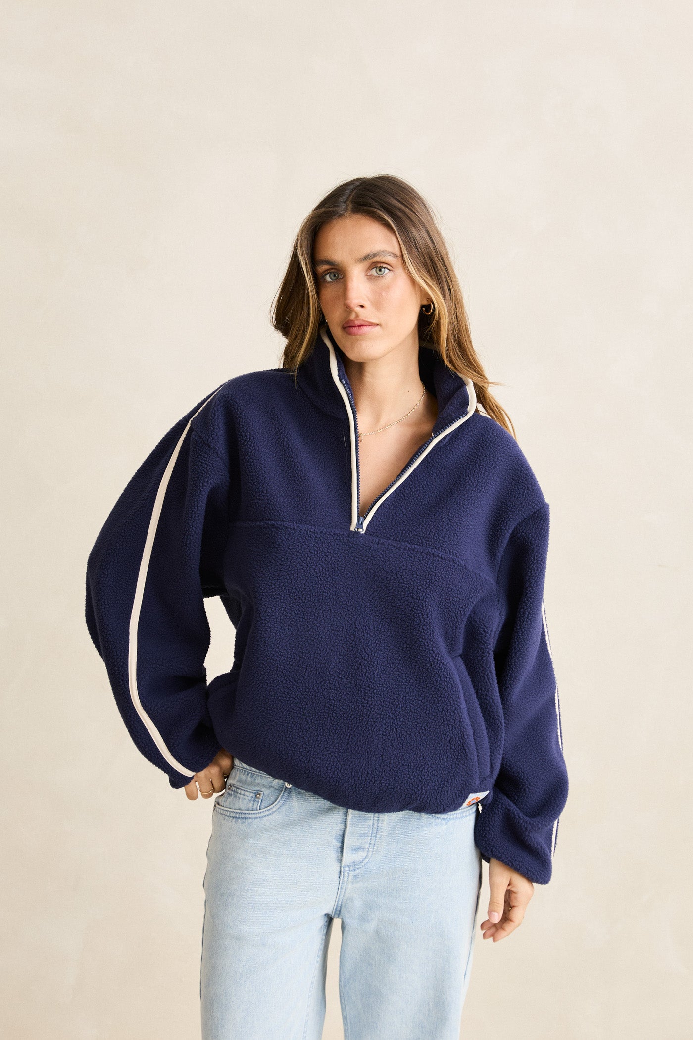 Pull Camp Half Zip Bleu Ocean Rhythm