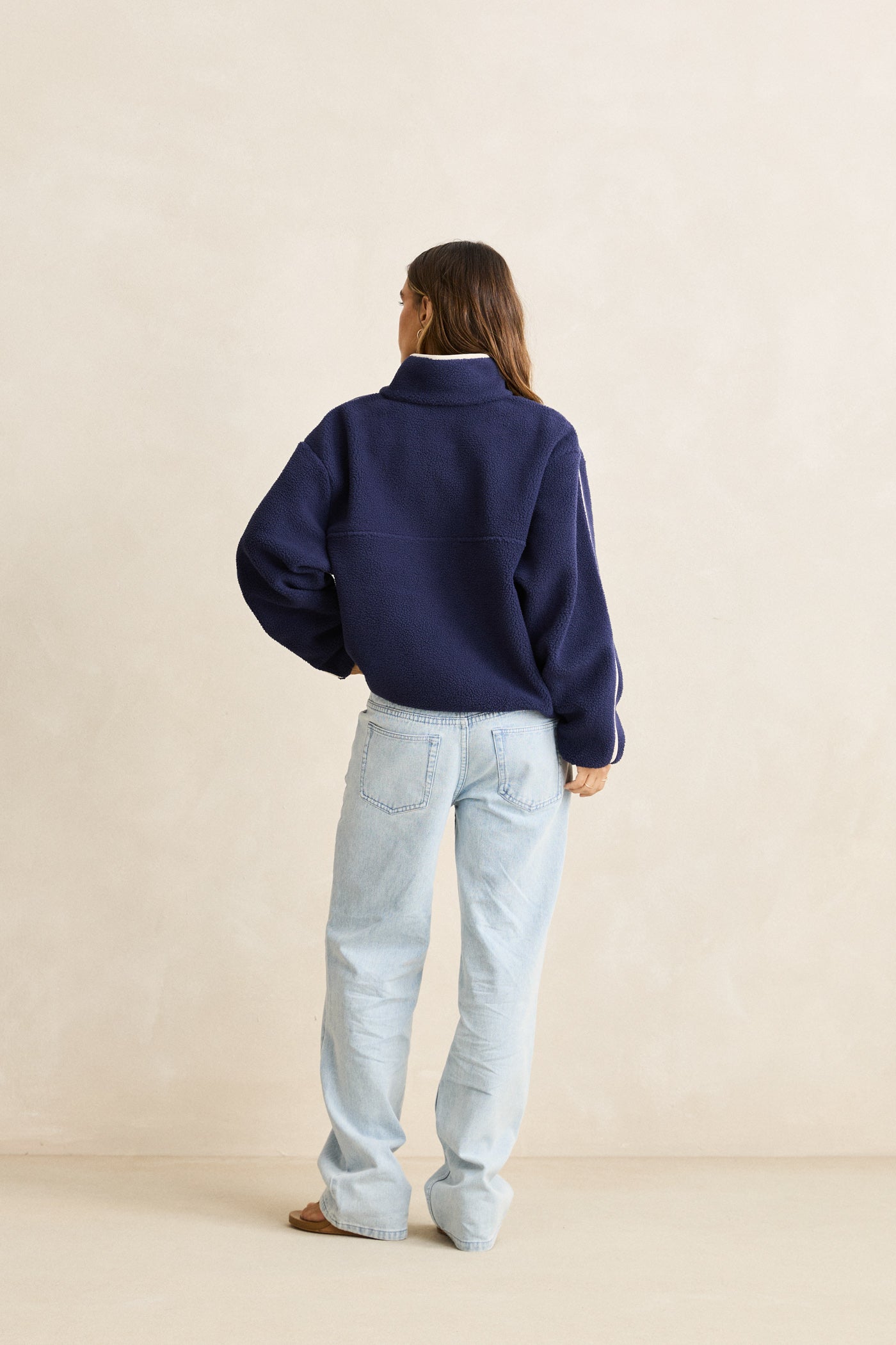Pull Camp Half Zip Bleu Ocean Rhythm