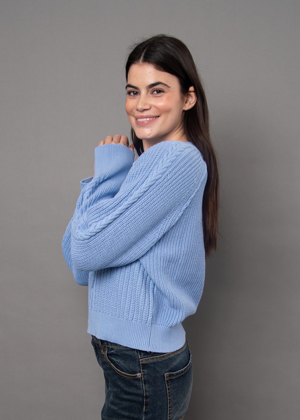 Pull Vaiga Raglan Bleu Breeze RD Style