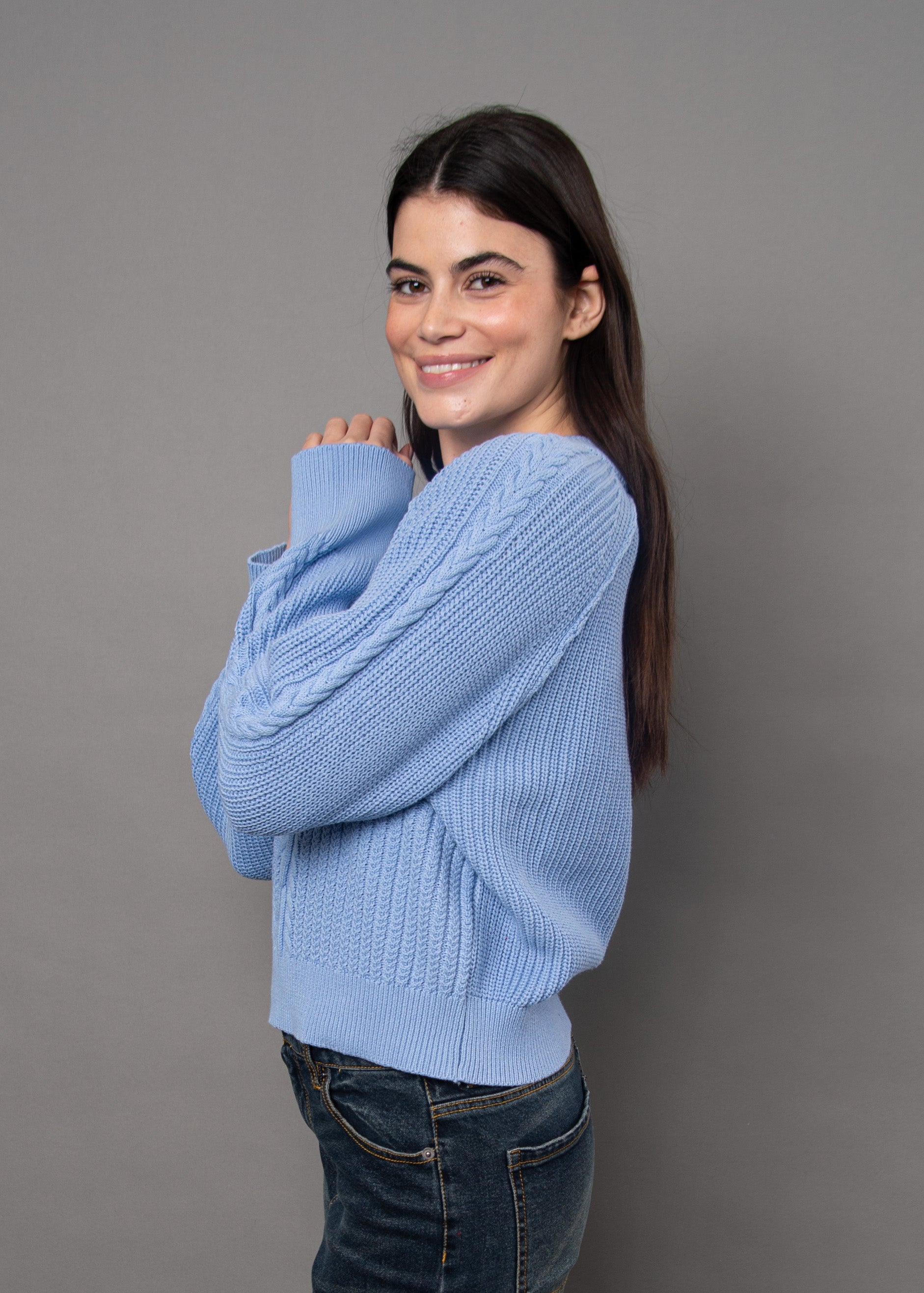 Pull Vaiga Raglan Bleu Breeze RD Style