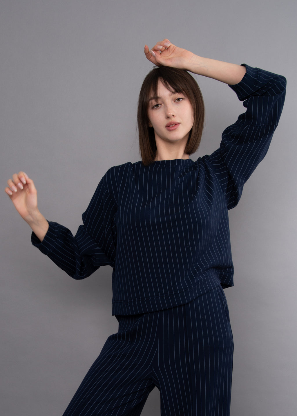 Haut Beatrice Marine Rayé RD Style