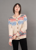 Cardigan Risa Jacquard Beige RD Style