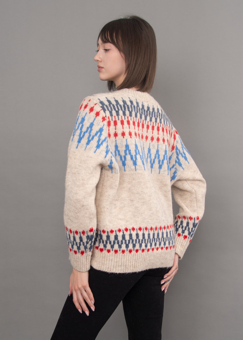Cardigan Risa Jacquard Beige RD Style