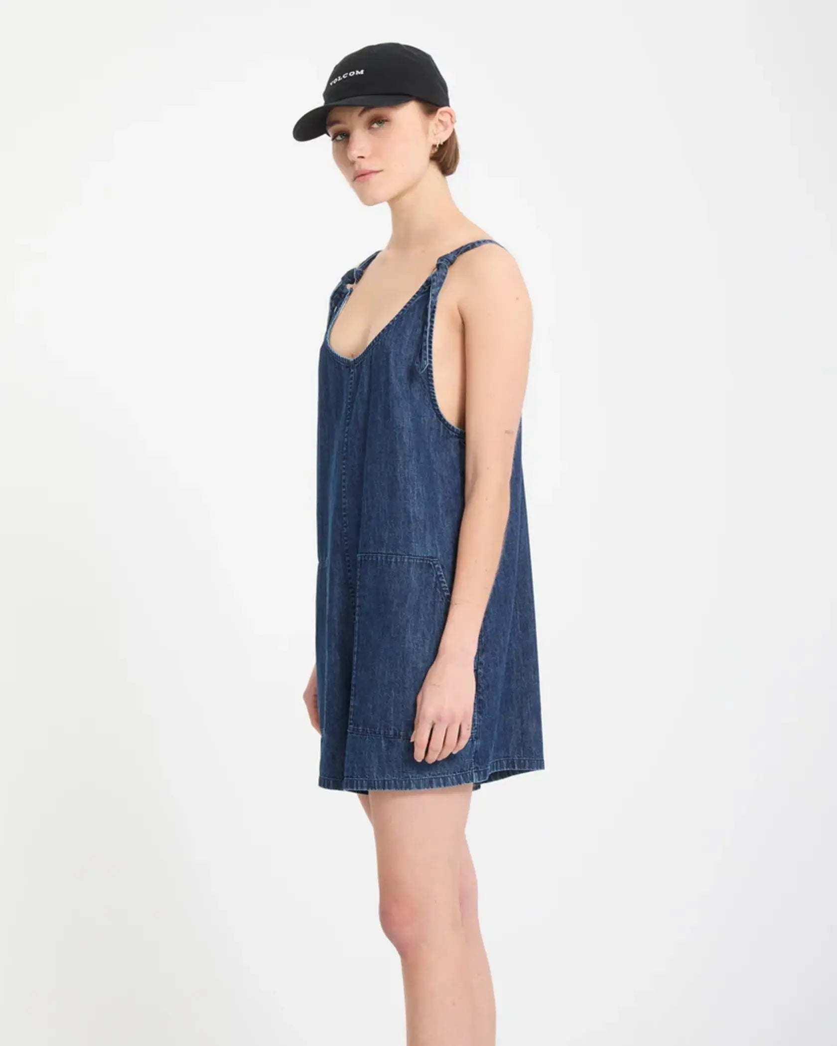 Romper Lived in Short Deja Bleu Volcom