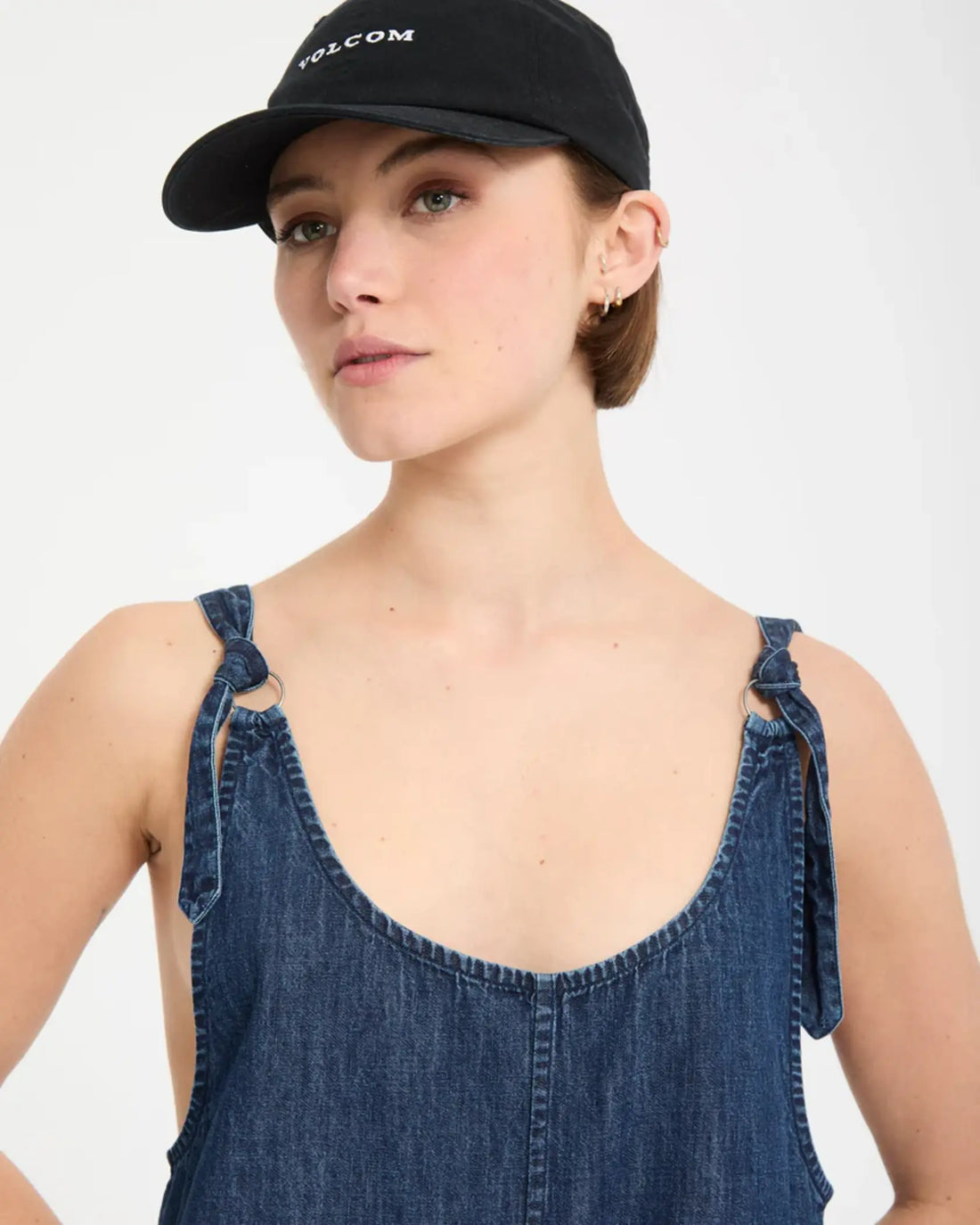 Romper Lived in Short Deja Bleu Volcom