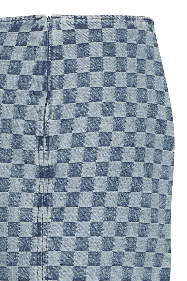Ichi Chekie Blue Jeans Skirt