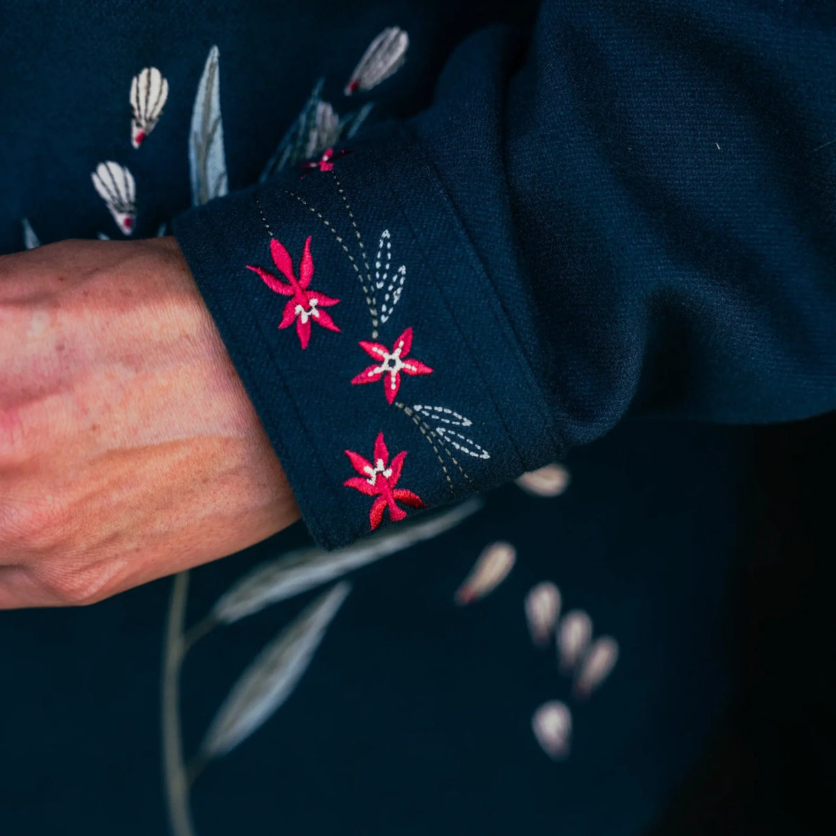 Sur-Chemise Milkweed Flannel Bleu Marine Hooké