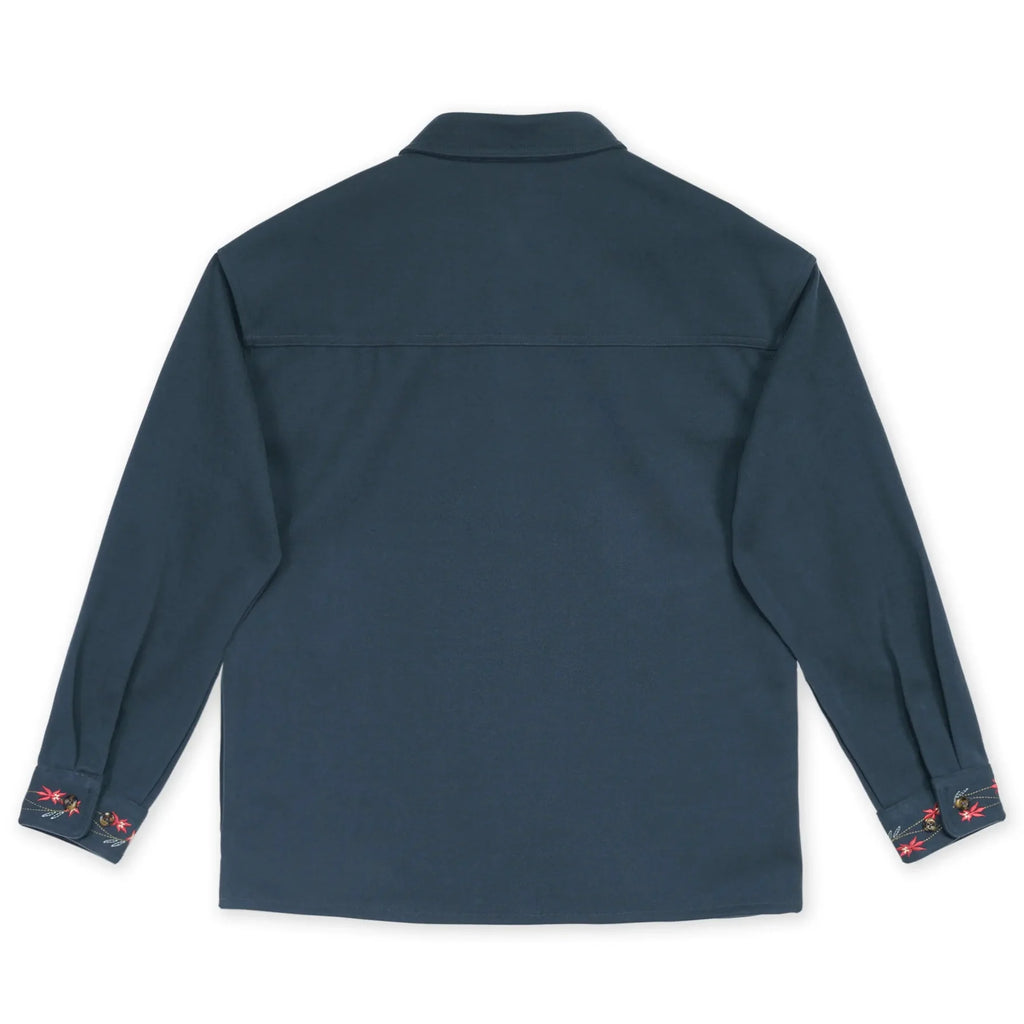 Sur-Chemise Milkweed Flannel Bleu Marine Hooké
