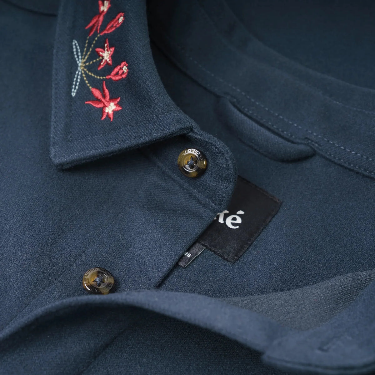 Sur-Chemise Milkweed Flannel Bleu Marine Hooké