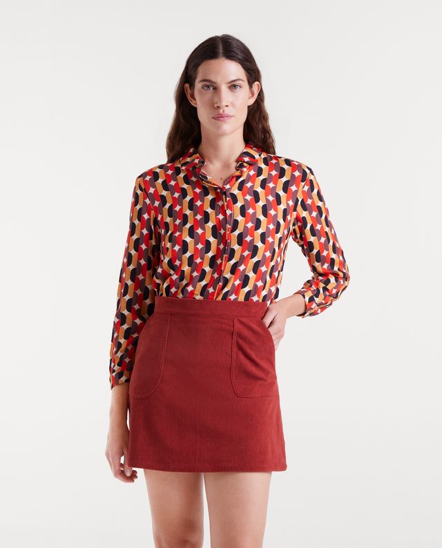 Tina Red Multi Compania Fantastica Shirt