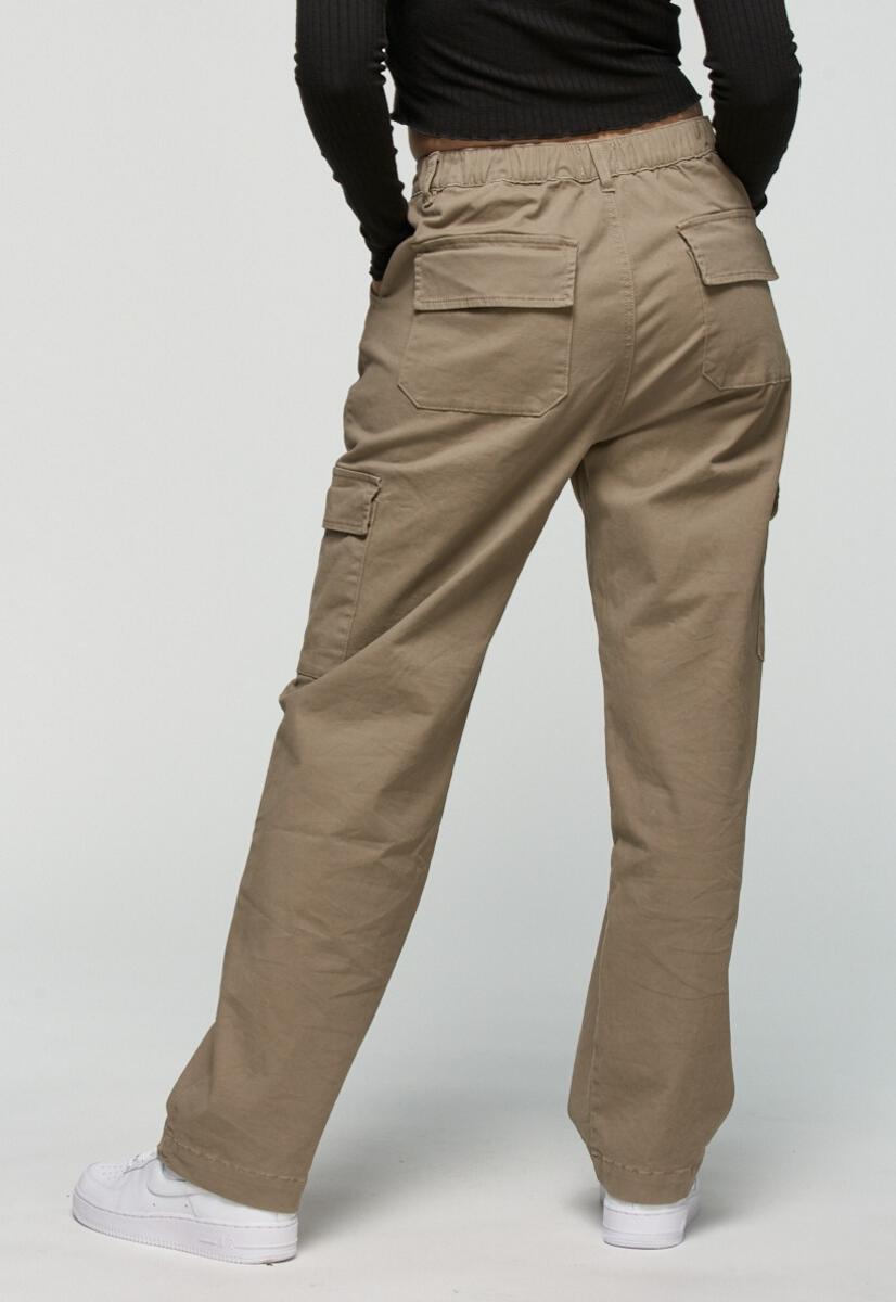 Kuwalla Tee Beige Straight Cut Cargo Pants
