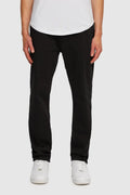 Kuwalla Tee Black Knit Denim Straight Leg Trousers