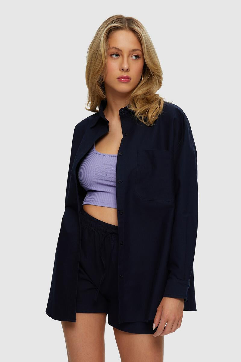 Kuwalla Tee Navy Oxford Shirt