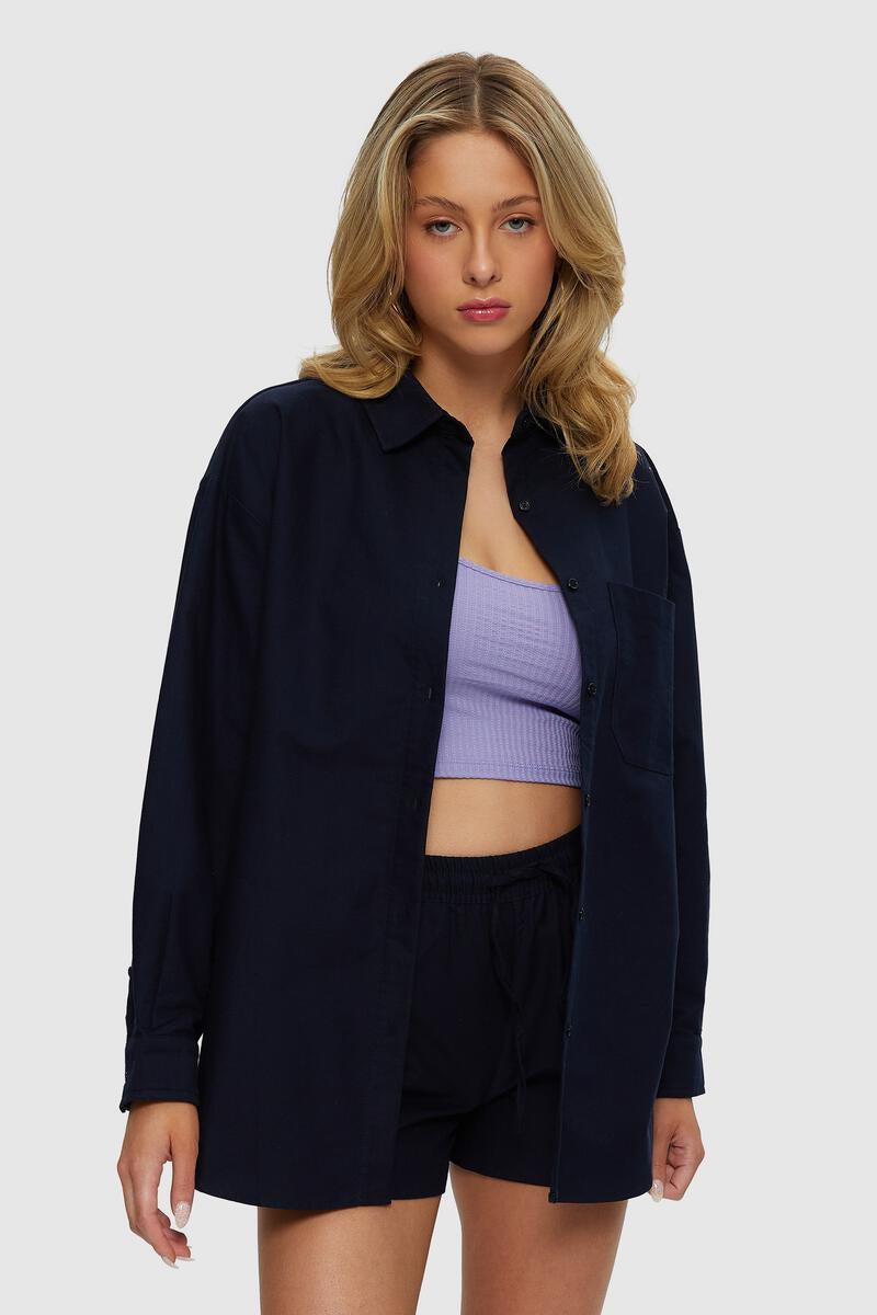 Kuwalla Tee Navy Oxford Shirt