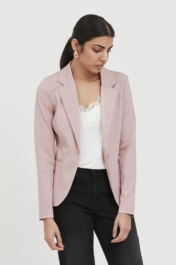 Ichi Kate Rose Smoke Melange Blazer