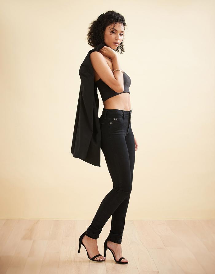 High-Rise, Straight & Narrow, SWP1130BK Yoga Jeans