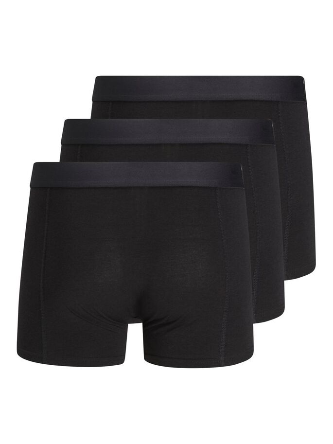 Jack & Jones Black Basic Bamboo Trunks 3 Pack
