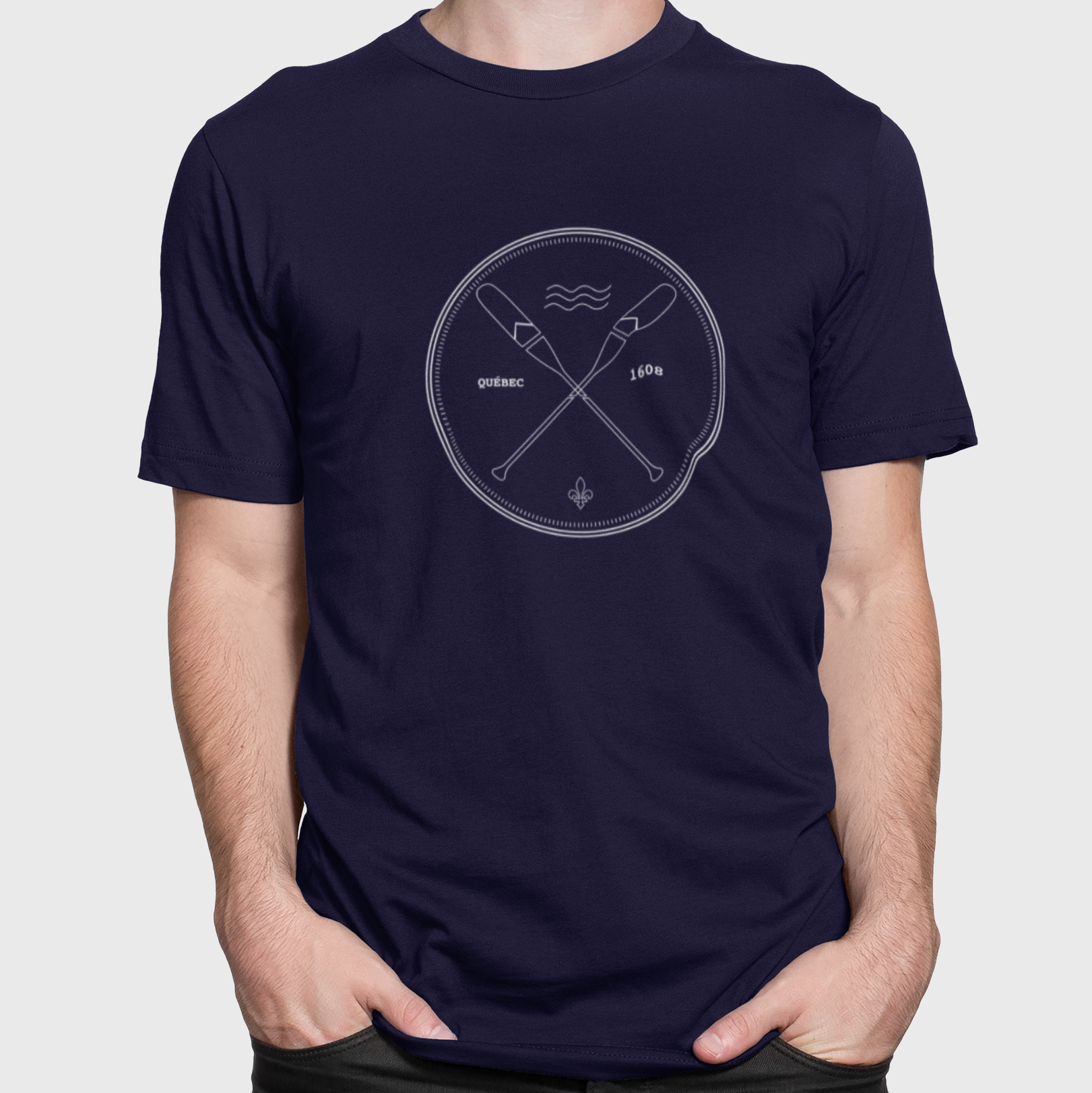 Quebec 1608 Navy Blue T-Shirt Baltrakon
