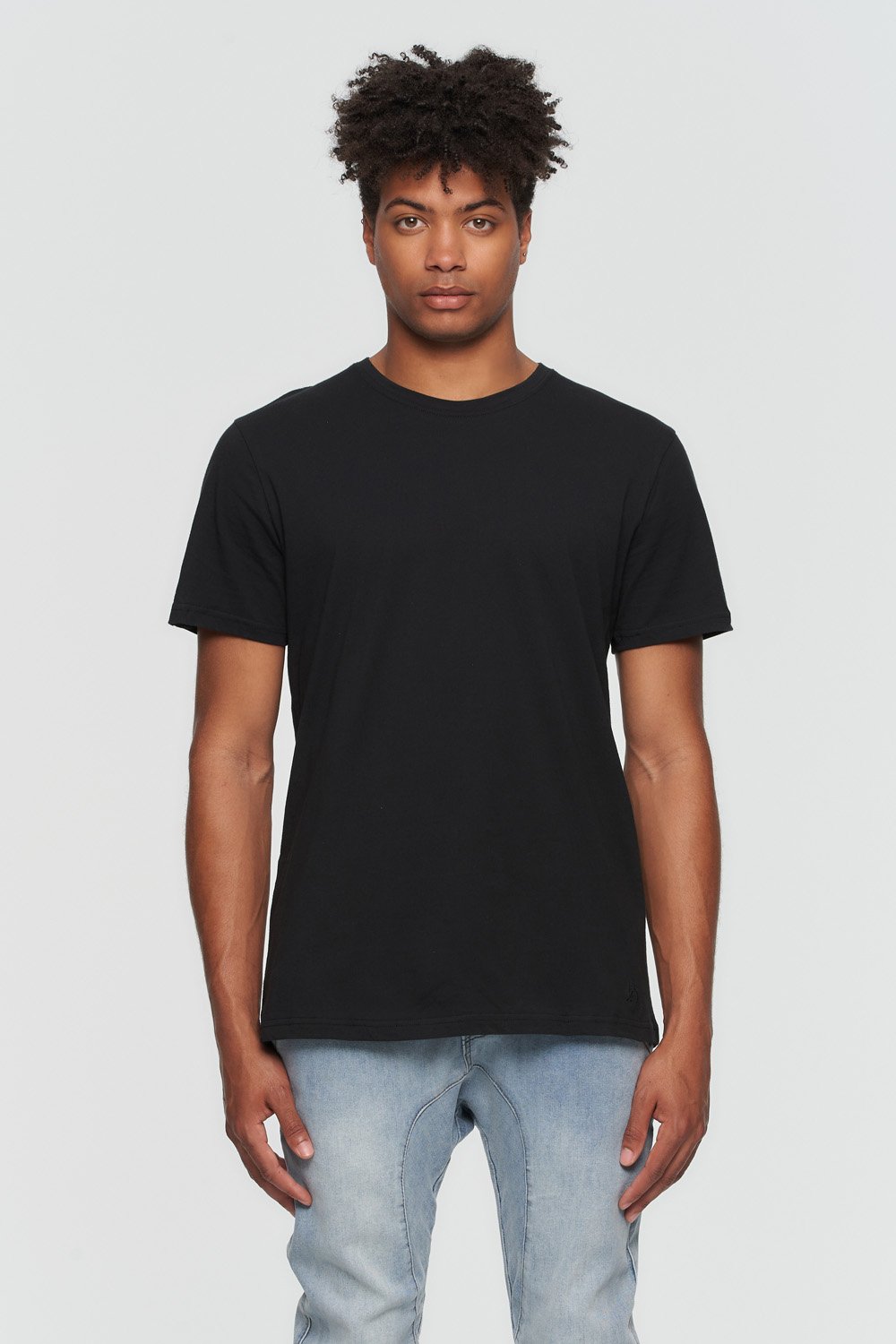 Jet Black Kuwalla Crew Neck T-Shirt