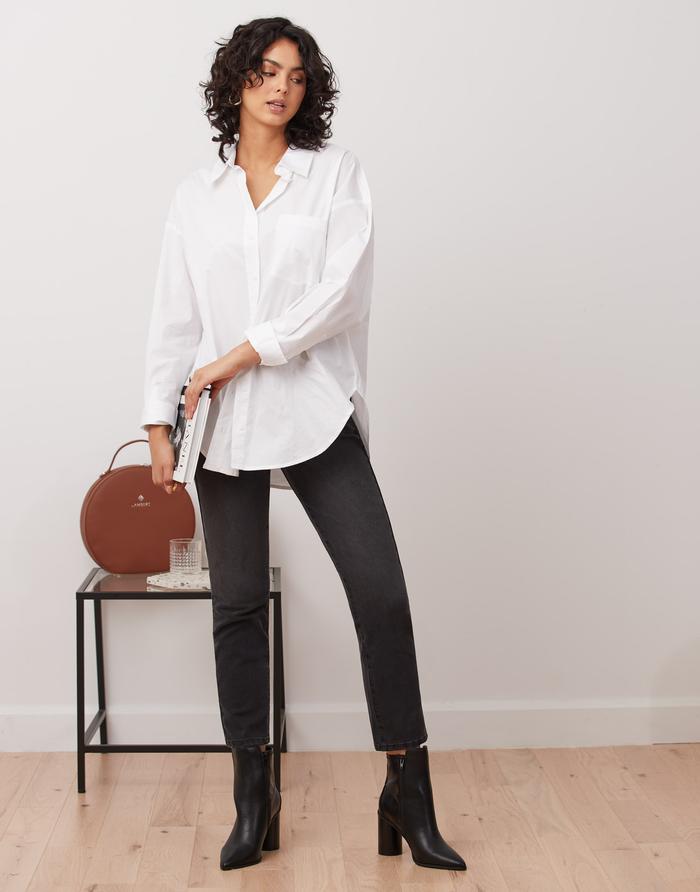 Emily Washed Black Yoga Jeans