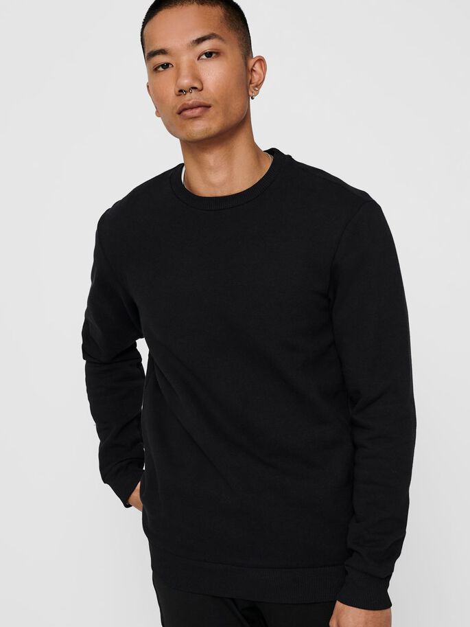 Ceres Crew Neck Black Only & Sons