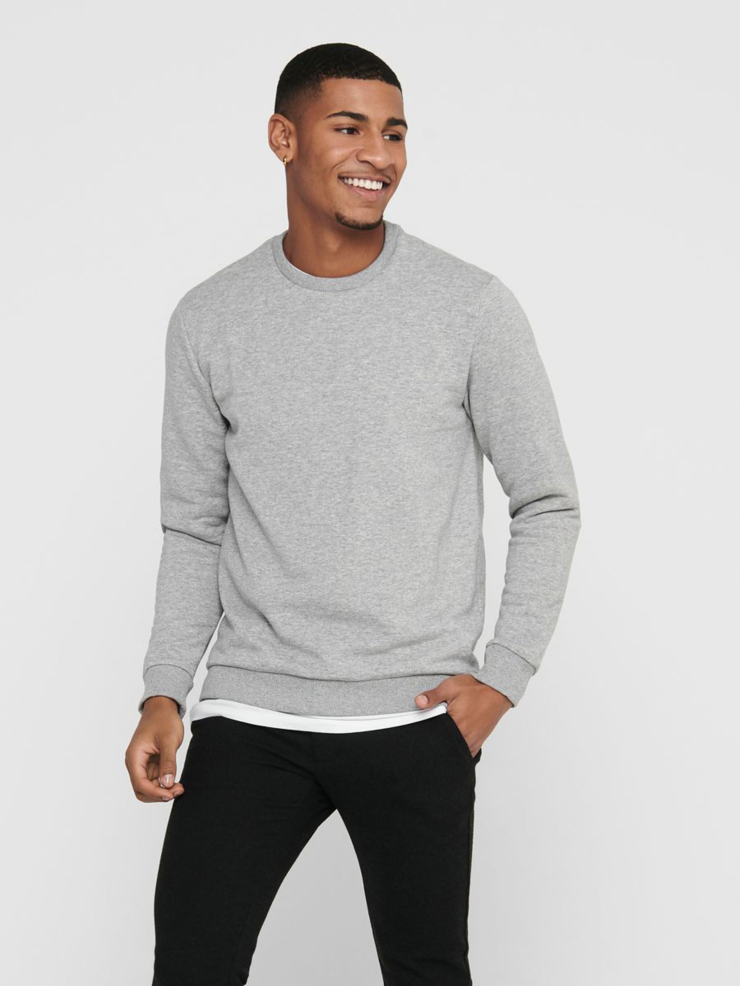 Chandail Ceres Crew Gris Only & Sons