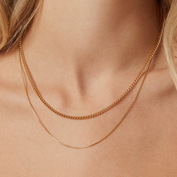 Monaco Gold Twenty Compass Necklace